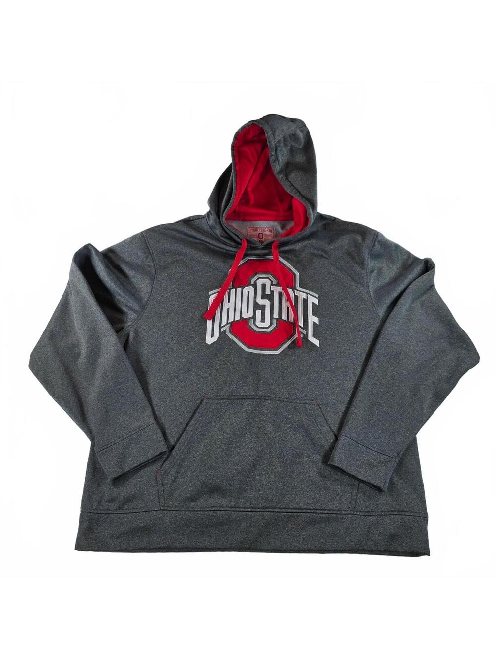 Scarlet & Gray Ohio State Hoodie Men's XXL Gray Red College Sweatshirt NWOT